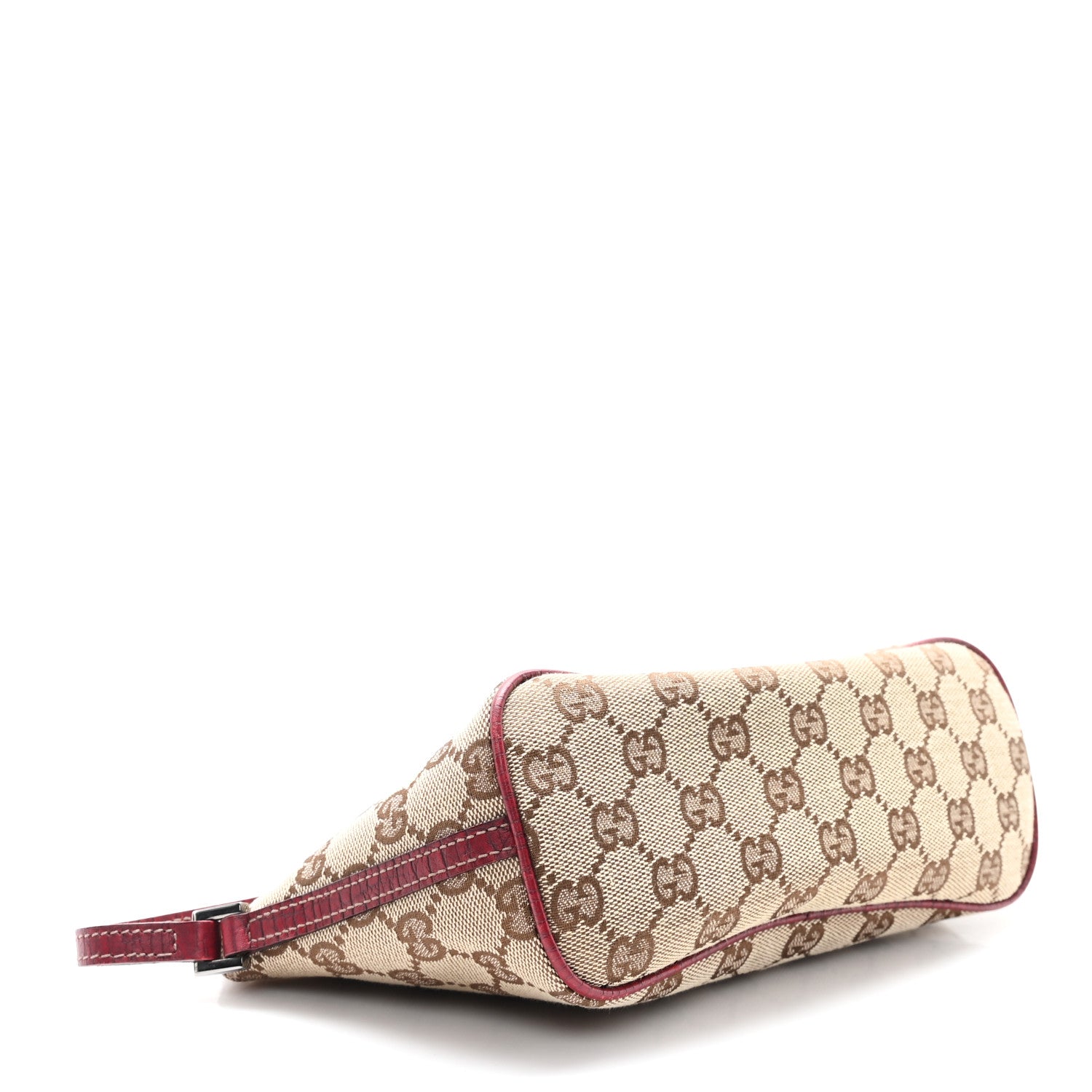Gucci Monogram Web Boat Pochette Red 4 of 10