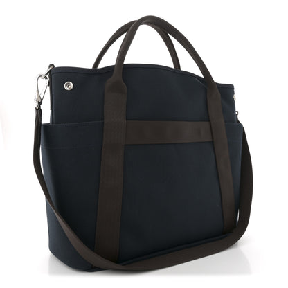 Hermes Toile Sac De Pansage Groom Bleu Navy Feu 3 of 10