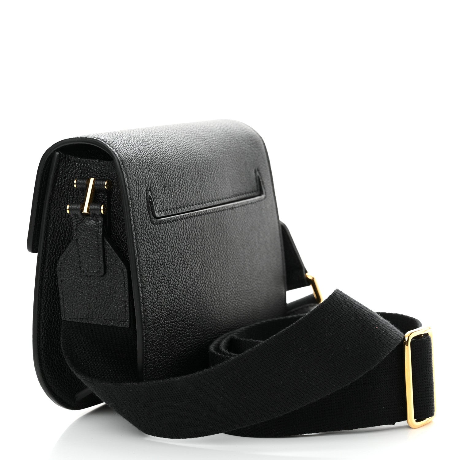 Tom Ford Grained Calfskin Mini T Clasp Tara Crossbody Bag Black 3 of 12