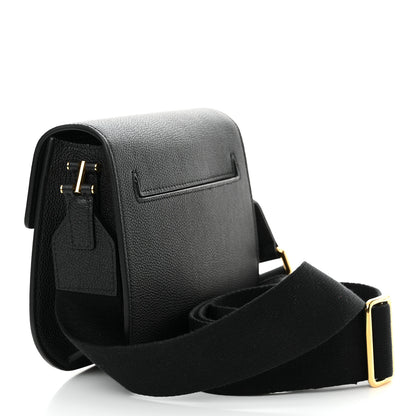 Tom Ford Grained Calfskin Mini T Clasp Tara Crossbody Bag Black 3 of 12