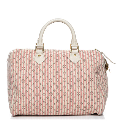 Louis Vuitton Mini Lin Croisette Speedy 30 Rouge 1 of 6
