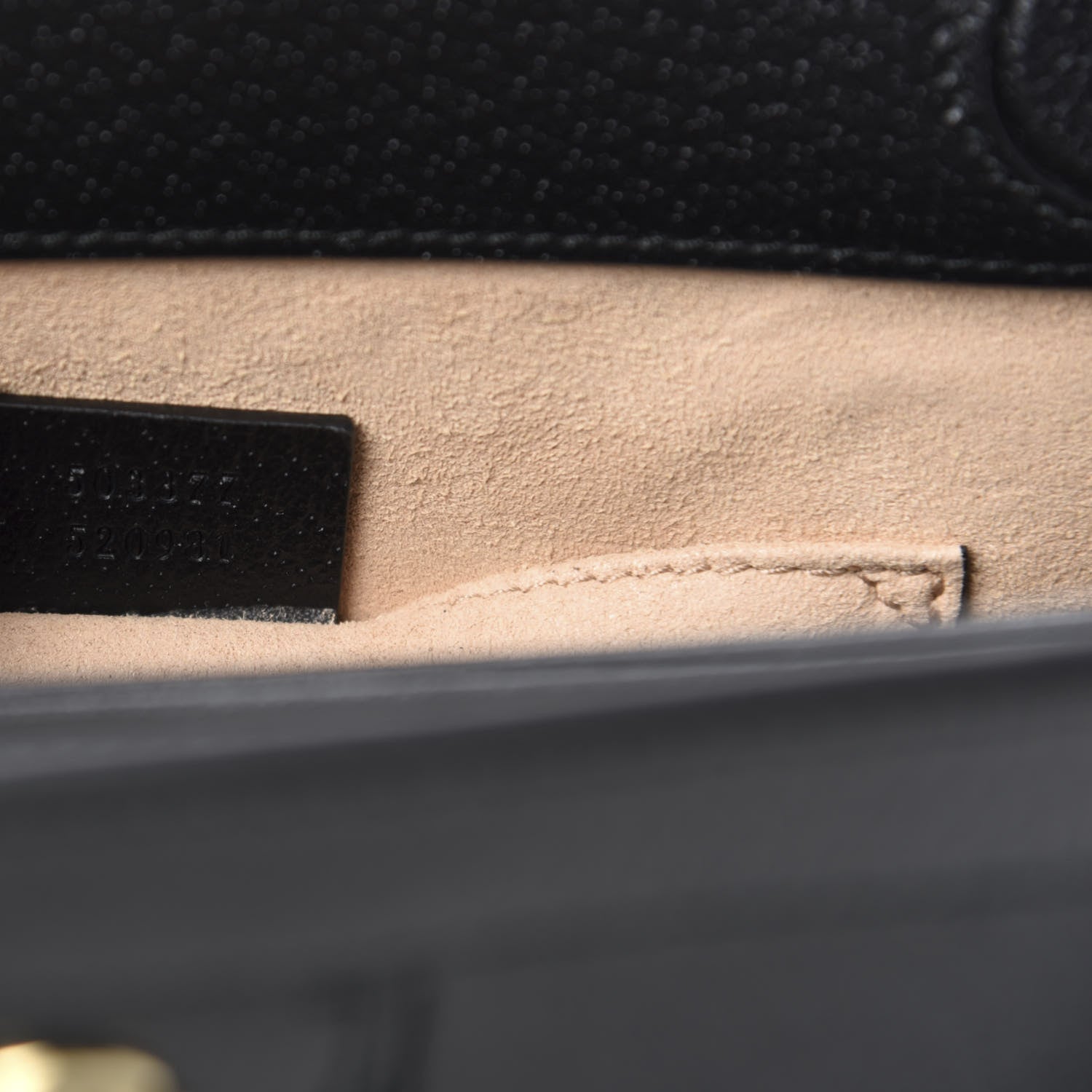 Gucci Calfskin GG Web Small Ophidia Chain Shoulder Bag Black 9 of 10