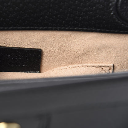 Gucci Calfskin GG Web Small Ophidia Chain Shoulder Bag Black 9 of 10