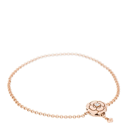 Chanel 18K Rose Gold Diamond Extrait de Camelia Bracelet 1 of 4