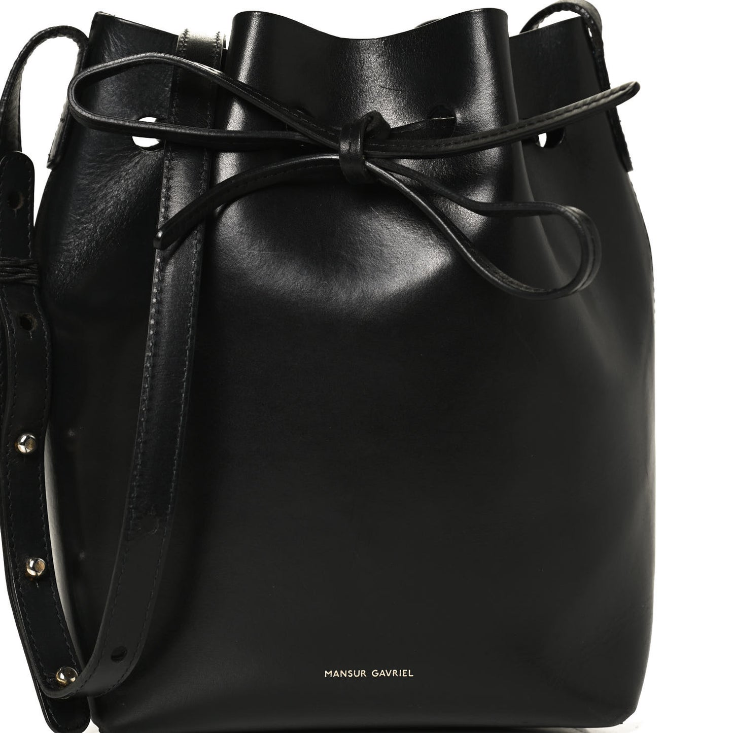 Saffiano Mini Bucket Bag Black