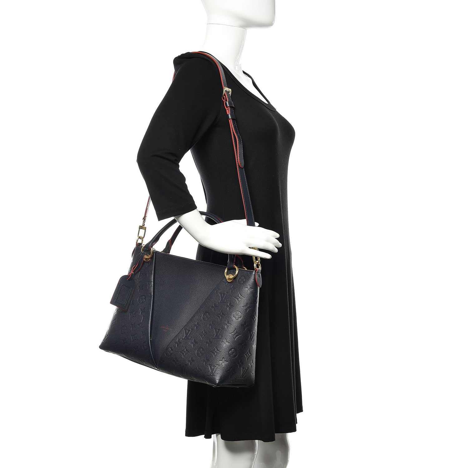 Louis Vuitton Empreinte V Tote MM Marine Rouge 2 of 11