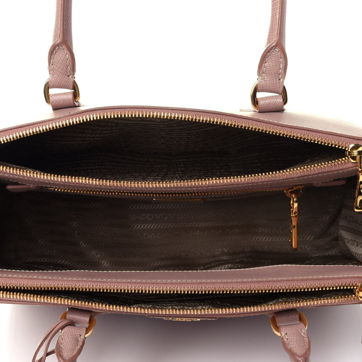 Saffiano Small Galleria Double Zip Tote Cammeo