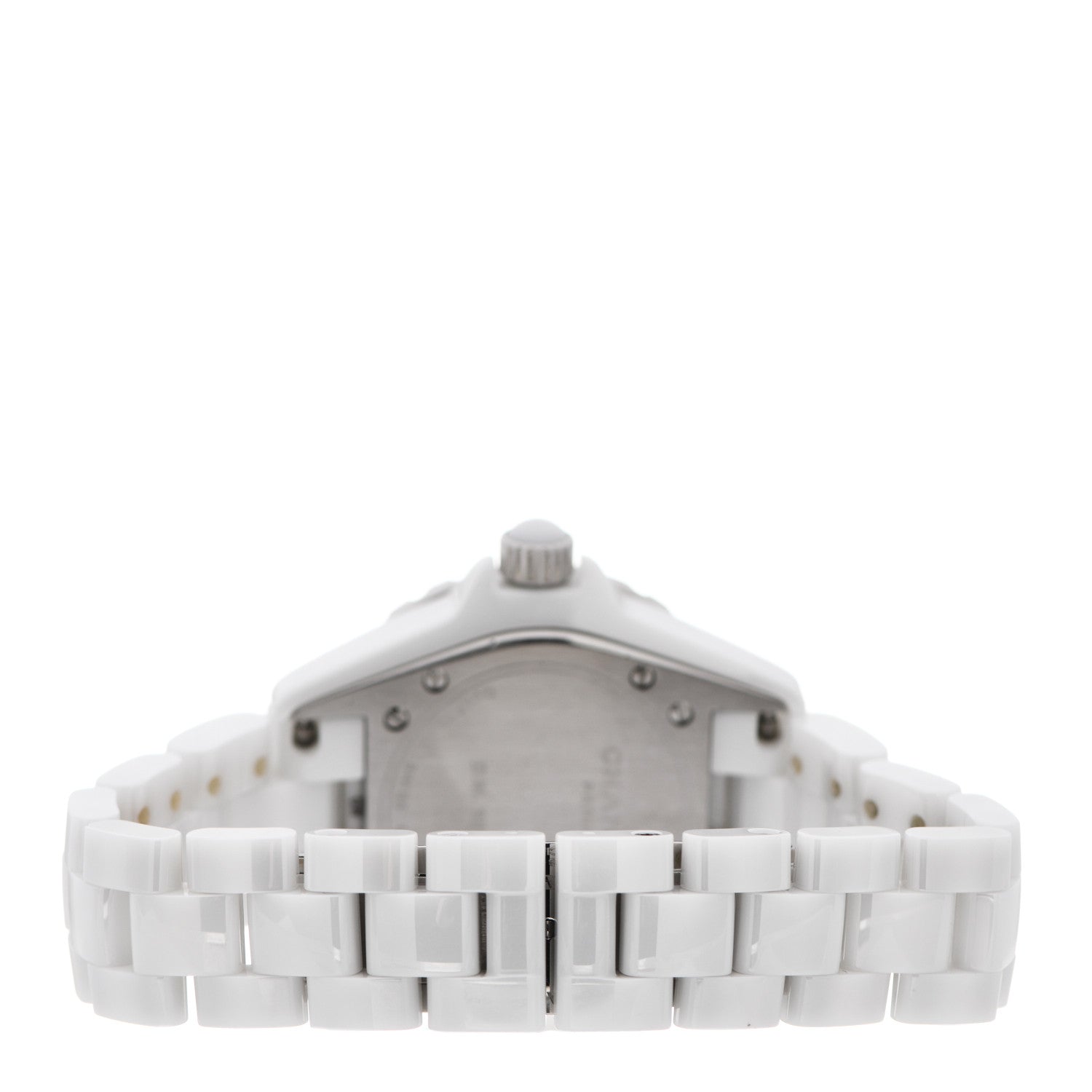 Chanel Stainless Steel Ceramic 33mm J12 Quartz Watch White 3 of 4