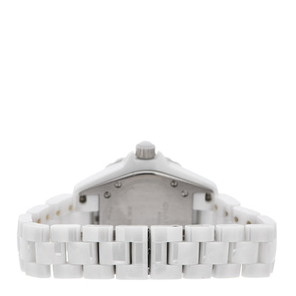Chanel Stainless Steel Ceramic 33mm J12 Quartz Watch White 3 of 4