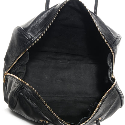 Saint Laurent Calfskin Lucky Chyc Boston Black 5 of 7