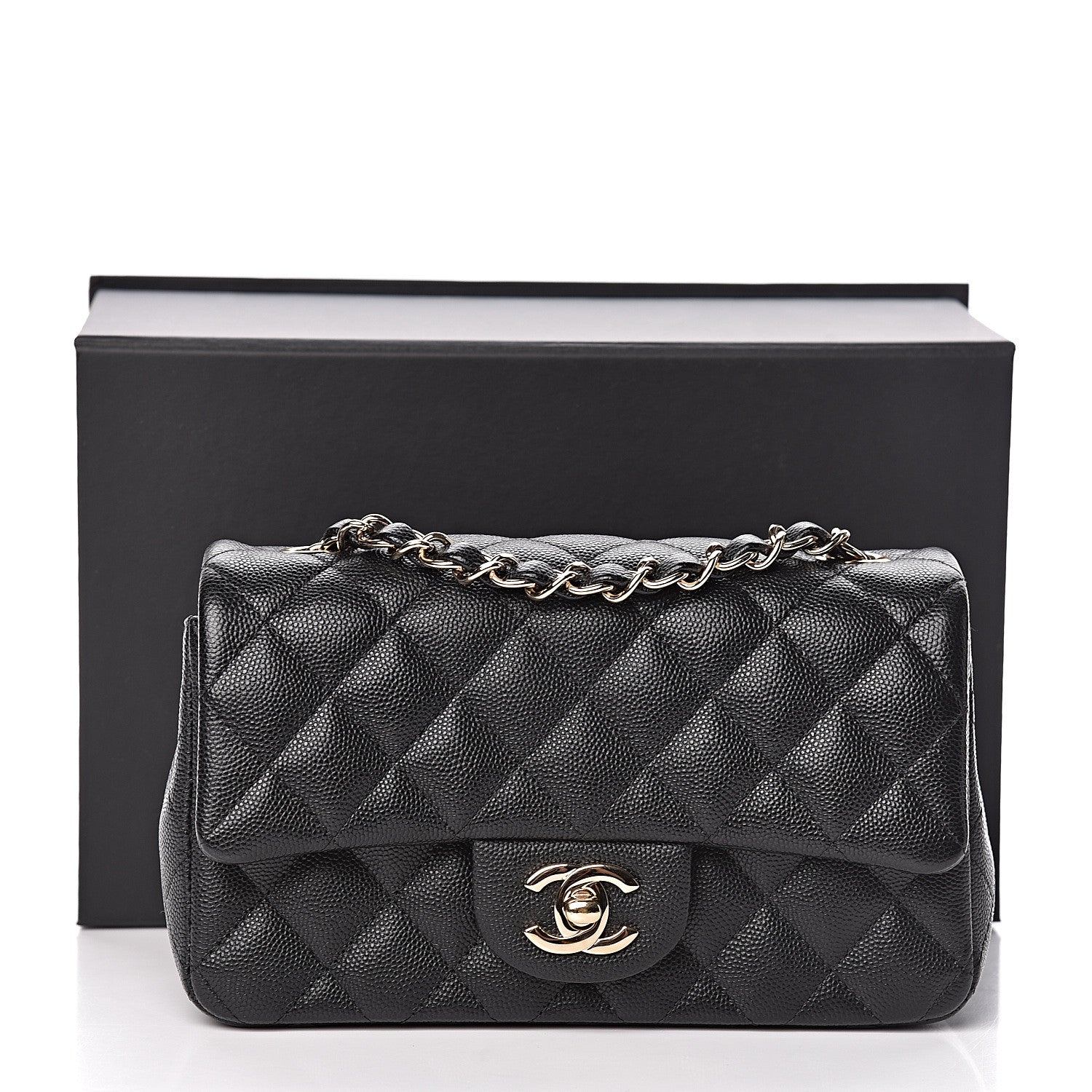 Chanel Caviar Quilted Mini Rectangular Flap Black 11 of 11