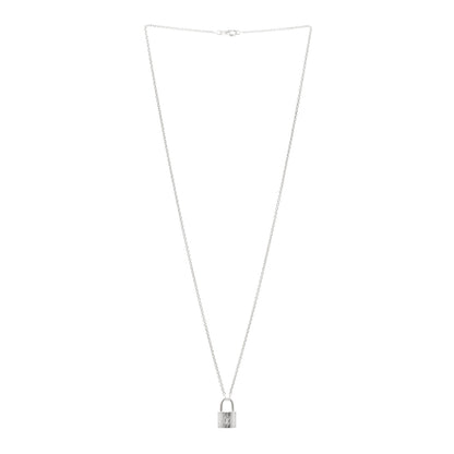 Louis Vuitton Sterling Silver Lockit Necklace 3 of 6