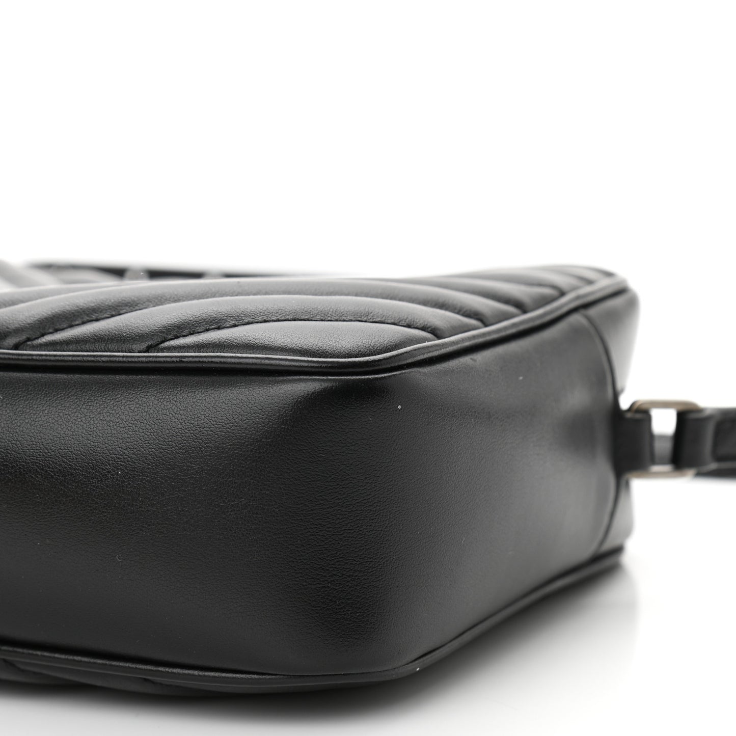 Calfskin Matelasse Monogram Lou Camera Bag Black