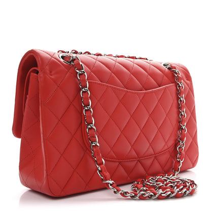 Chanel Lambskin Quilted Medium Double Flap Red 2 of 10