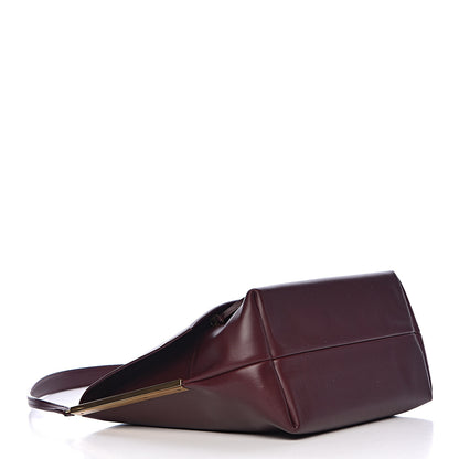 Celine Smooth Calfskin Flap Clasp Bag Burgundy 4 of 12