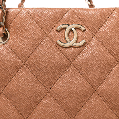 Chanel Caviar Quilted Large Shopping Tote Dark Beige 9 of 12