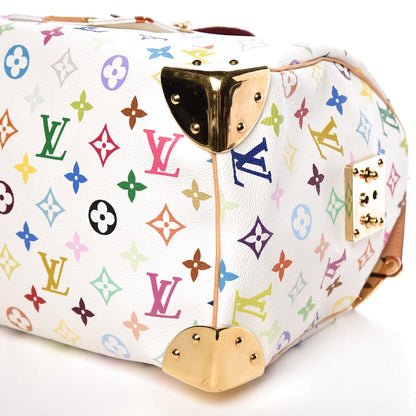 Louis Vuitton Monogram Multicolor Speedy 30 White 6 of 14