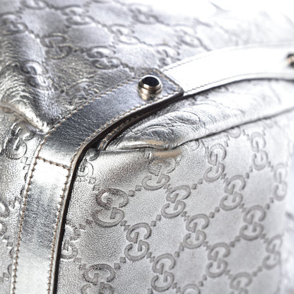 Gucci Guccissima Medium Abbey Shoulder Bag Silver 9 of 13