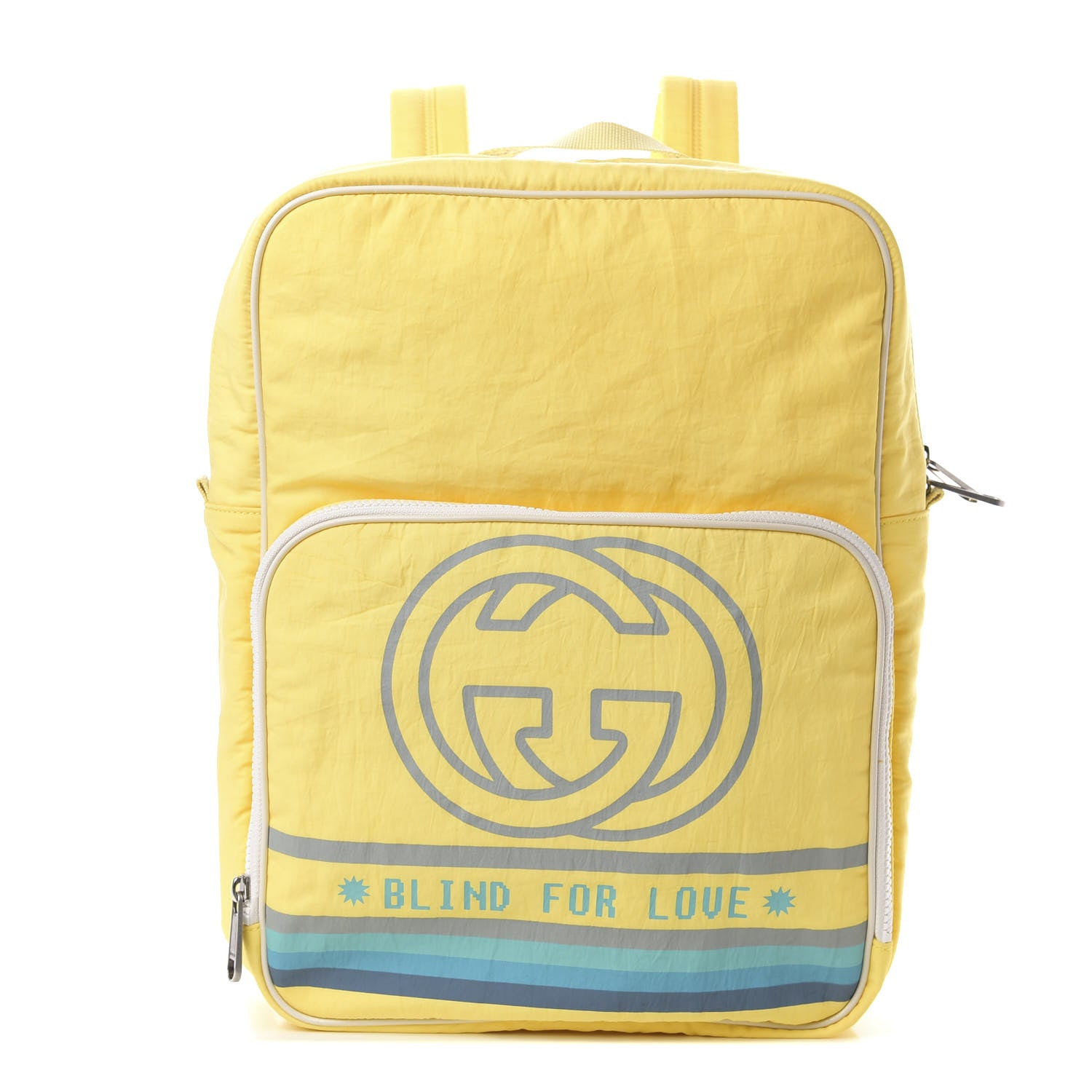 Gucci Nylon Twill Blind For Love Backpack Yellow 1 of 8