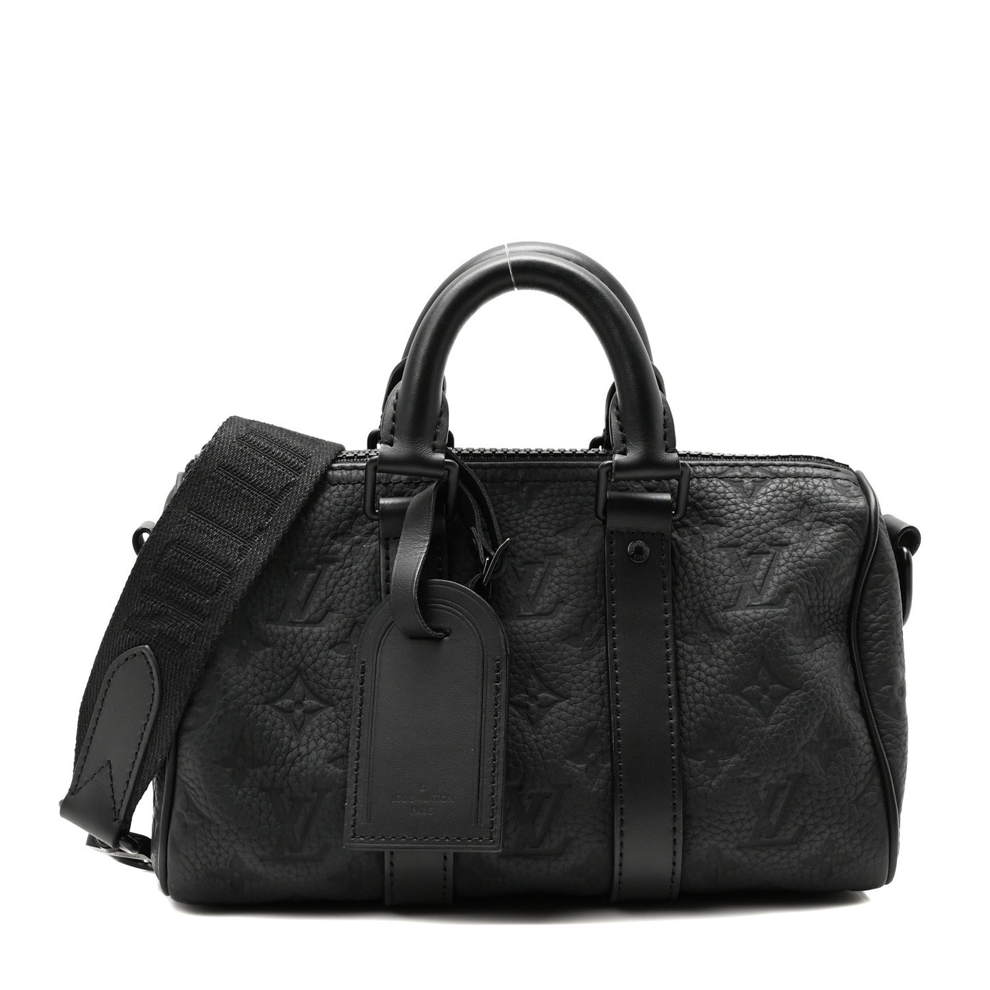 Monogram Taurillon Keepall Bandouliere 25 Black