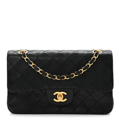 Chanel Lambskin Quilted Small Double Flap Black 1 of 10