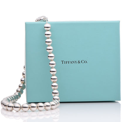 Tiffany Sterling Silver 10mm HardWear Ball Necklace 6 of 6