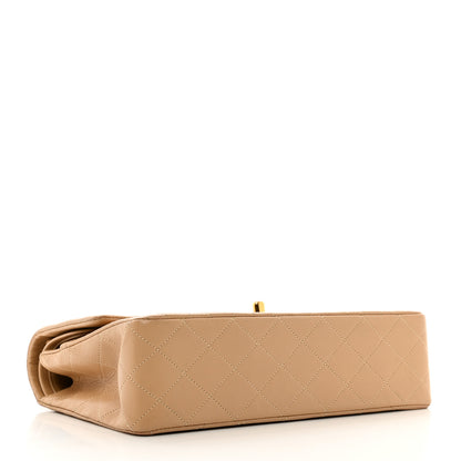 Chanel Lambskin Quilted Medium Double Flap Beige 4 of 13