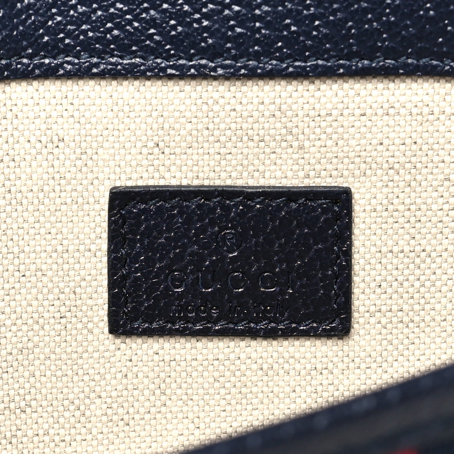 GG Supreme Monogram Web Small Ophidia Belt Bag 100 40 Beige Navy