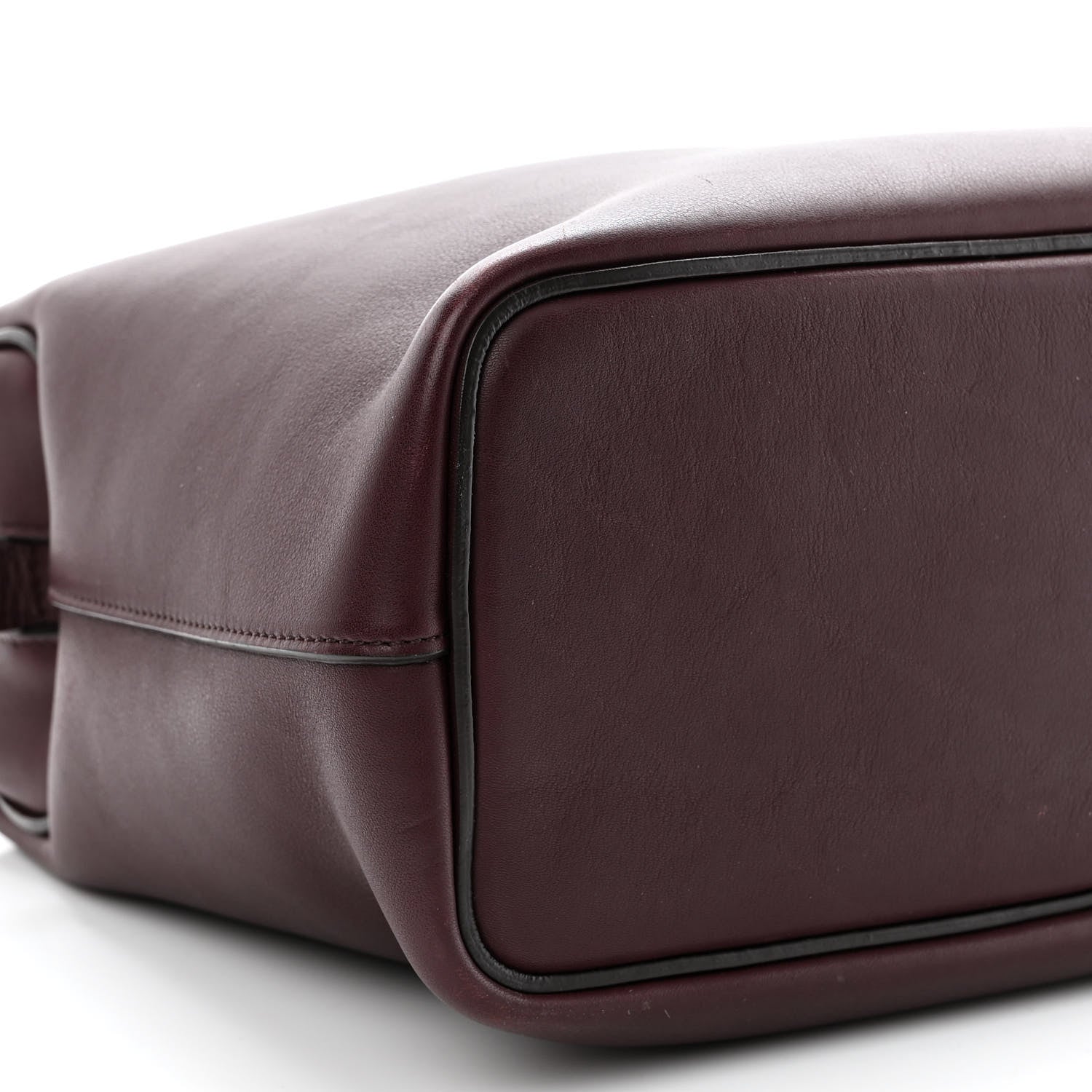 Celine Lambskin Small Soft Cube Satchel Burgundy 10 of 13