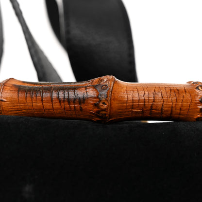 Gucci Suede Calfskin Bamboo Backpack Black 12 of 12