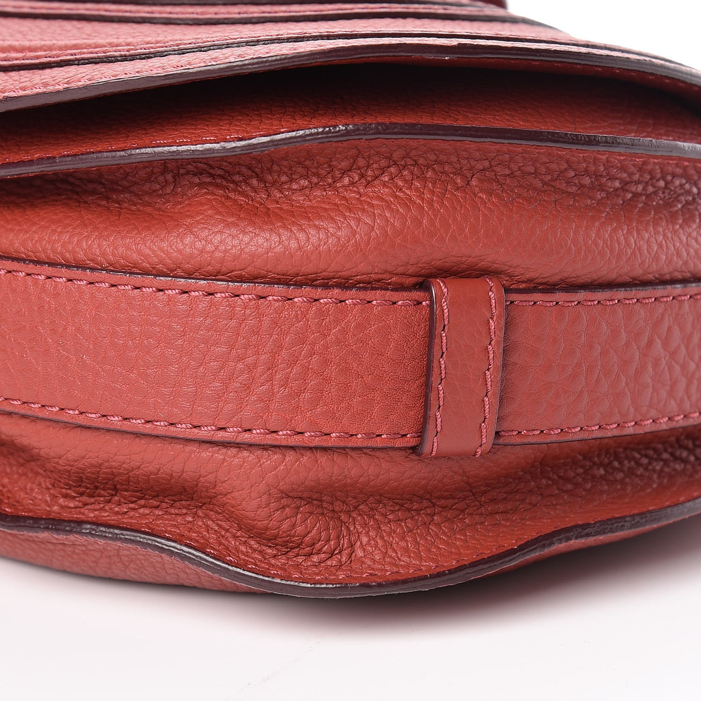 Calfskin Medium Marcie Round Crossbody Bag Berry Cupcake