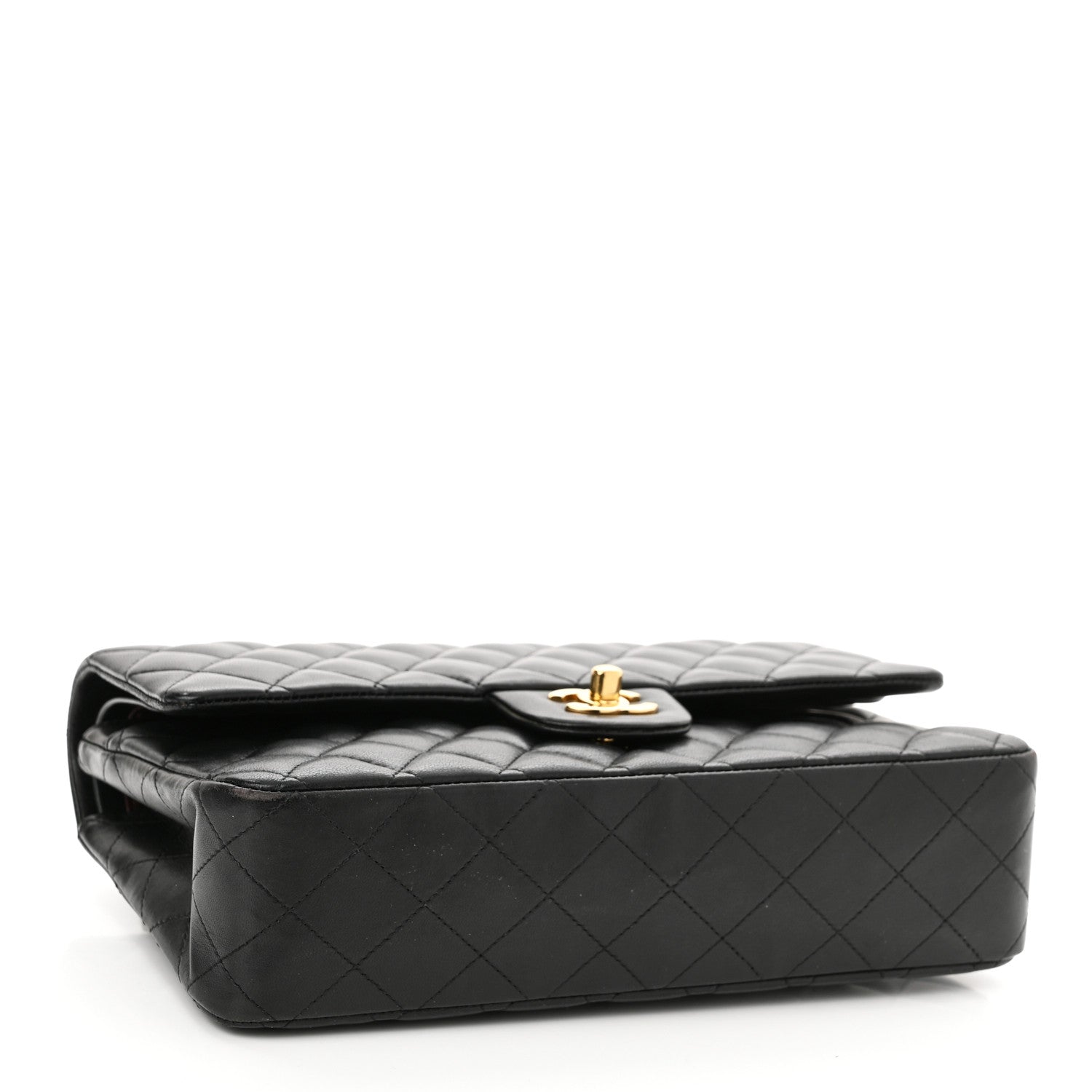 Chanel Lambskin Quilted Medium Double Flap Black 3 of 10