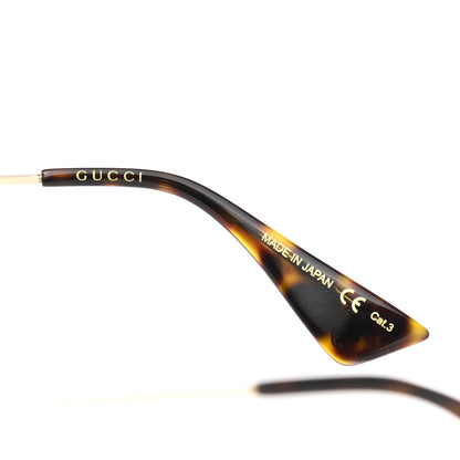 Gucci Metal Round Frame Sunglasses GG0061S Green Red 5 of 8
