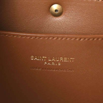 Saint Laurent Raffia Calfskin Mini Manon Natural Brick 6 of 9