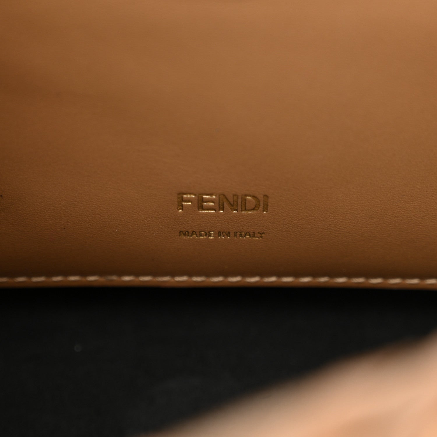 Fendi Vitello King Ceylon Intreccio Baguette  Sand 6 of 11