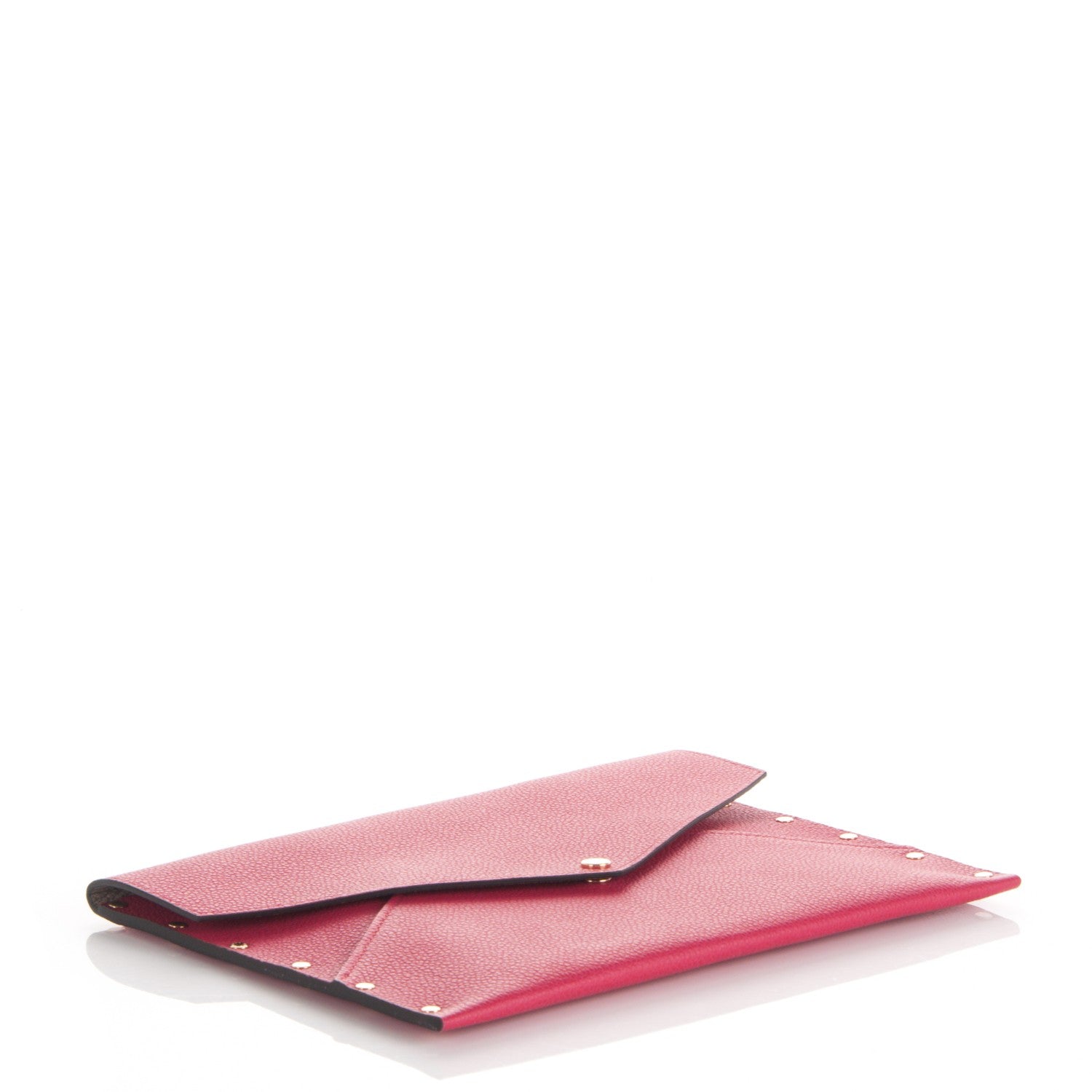 Louis Vuitton Cuir Rivets Enveloppe Fuchsia 4 of 7