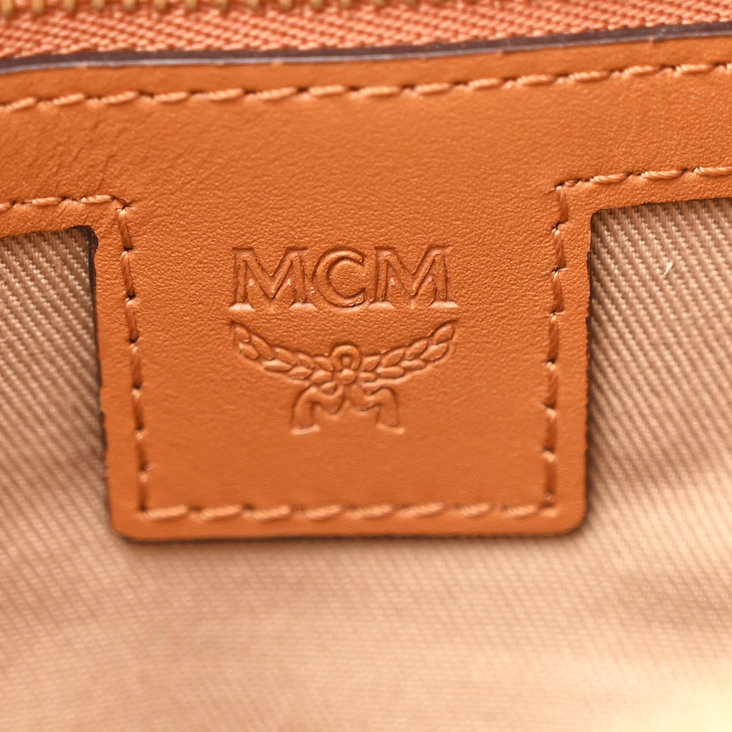 Visetos Medium Crossbody Pouch Cognac