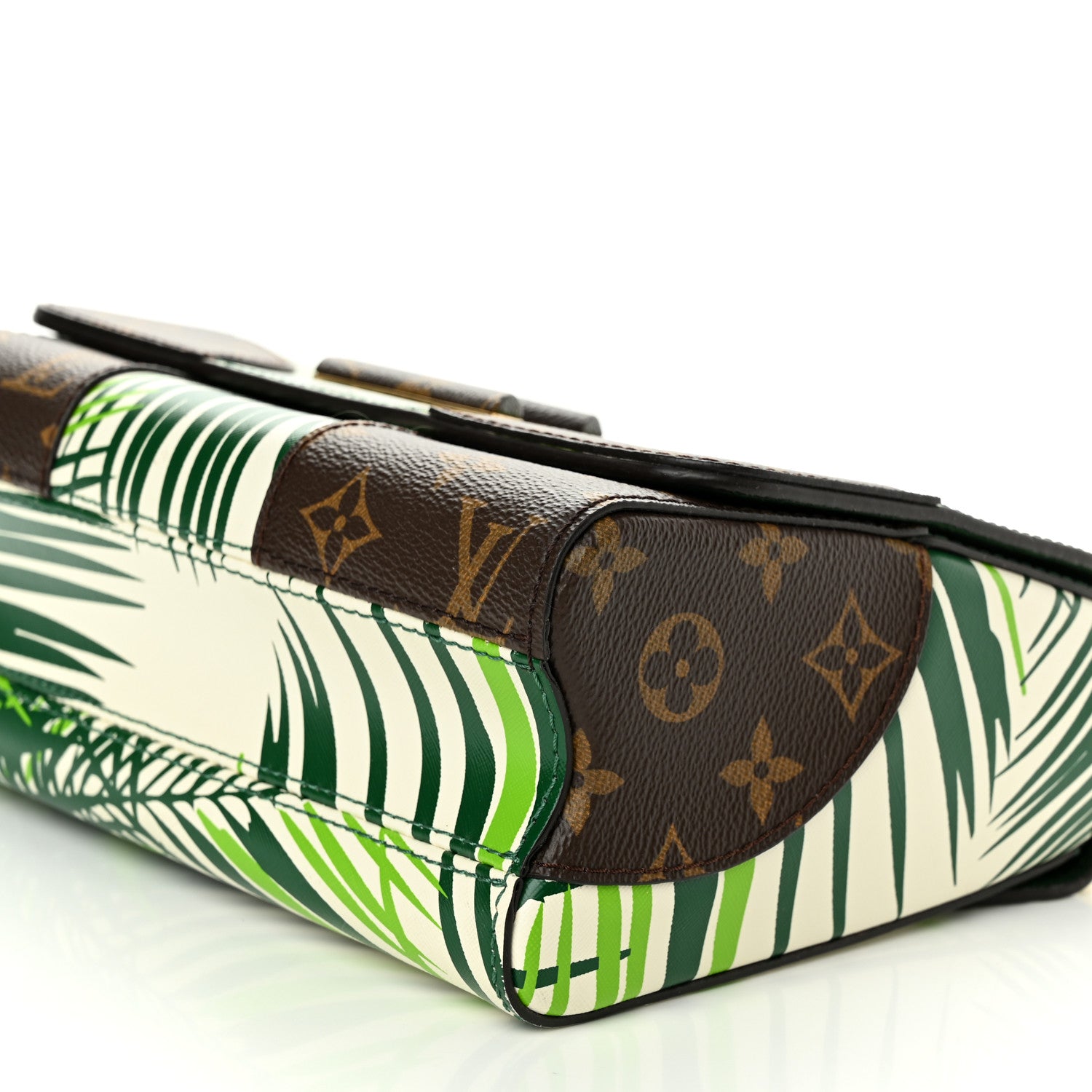 Louis Vuitton Monogram Palm Twist Shoulder Bag MM Vert White 9 of 9