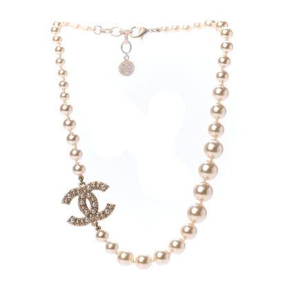 Chanel Pearl CC 100th Anniversary Necklace Light Gold 2 of 5