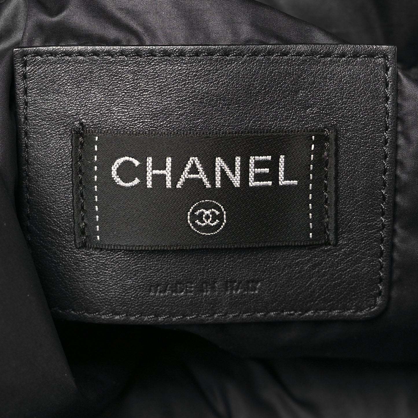 Nylon Tweed Coco Neige Backpack Black Pink