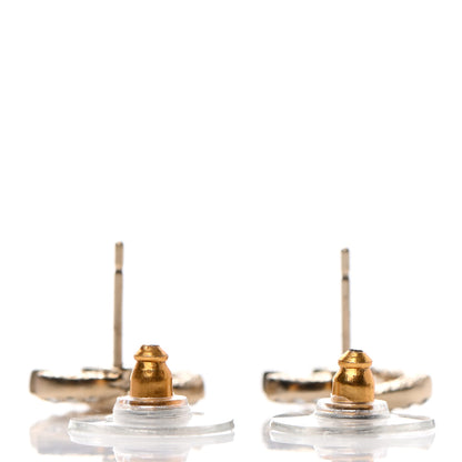 Chanel Crystal Mini CC Earrings Gold 3 of 4