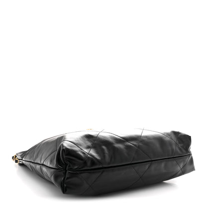Chanel Shiny Calfskin Quilted Small Chanel 22 Black 5 of 11