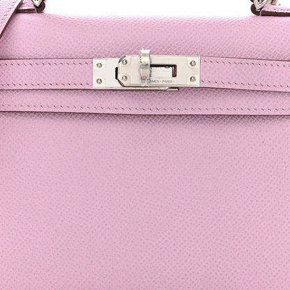 Hermes Epsom Mini Kelly Sellier 20 Mauve Sylvestre 8 of 14