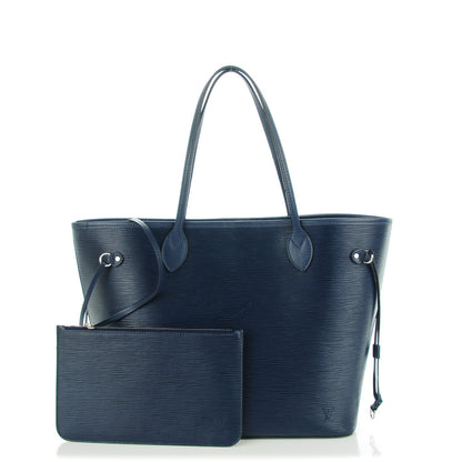 Louis Vuitton Epi Neverfull MM Indigo 1 of 9