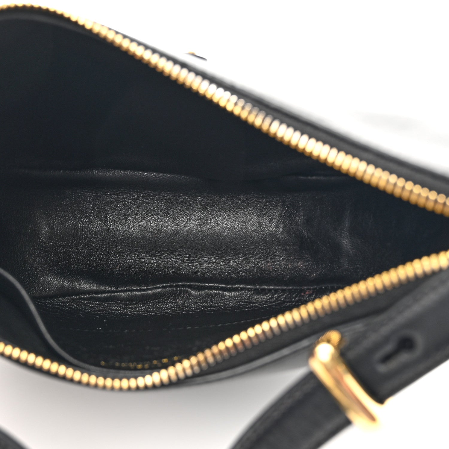 Prada Soft Calfskin Arque Shoulder Bag Black 5 of 10