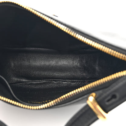 Prada Soft Calfskin Arque Shoulder Bag Black 5 of 10