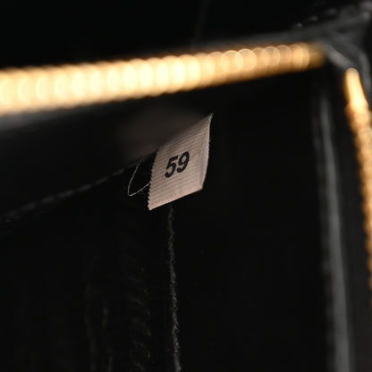 Prada Saffiano Cuir Calfskin Medium Monochrome Top Handle Tote Black 7 of 12