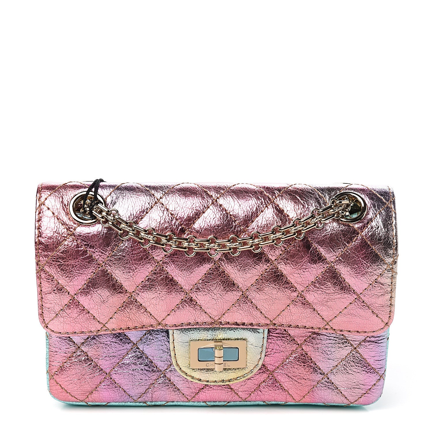 Chanel Metallic Goatskin Quilted Mini 2.55 Reissue Flap Multicolor 1 of 10