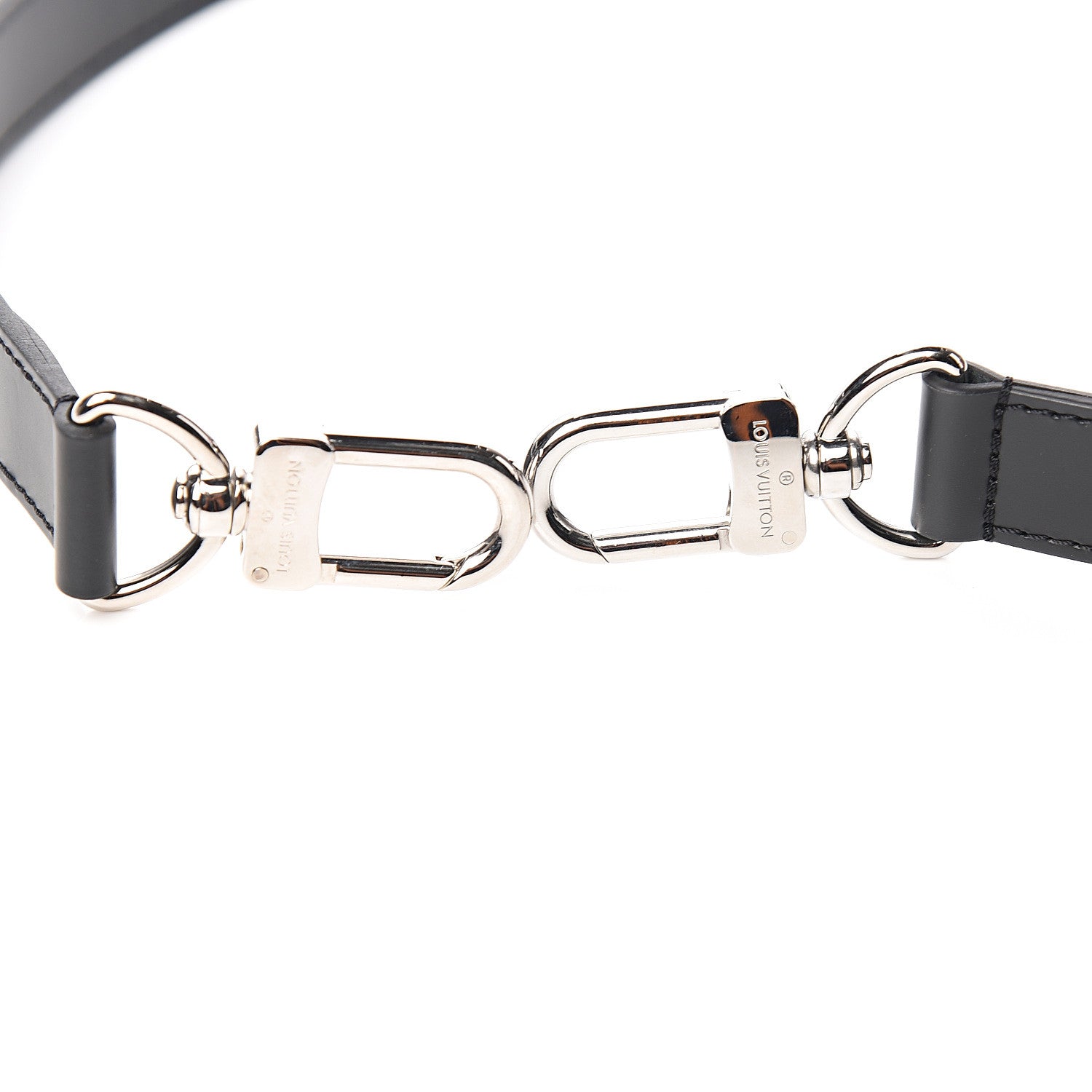 Louis Vuitton Calfskin Adjustable Keepall Bandouliere Shoulder Strap Black 3 of 3