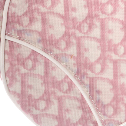 Christian Dior Monogram Mini Saddle Pochette Pink 13 of 15